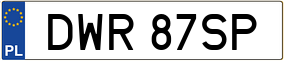 Truck License Plate